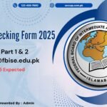 FBISE Rechecking Form 2025 SSC Part 1 & 2 Apply @fbise.edu.pk