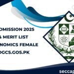 Home Economics Female SECCAP Admission Result 2025 Merit List