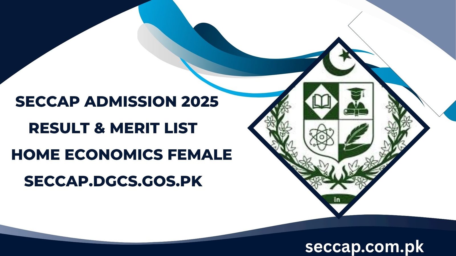 Home Economics Female SECCAP Admission Result 2025 Merit List