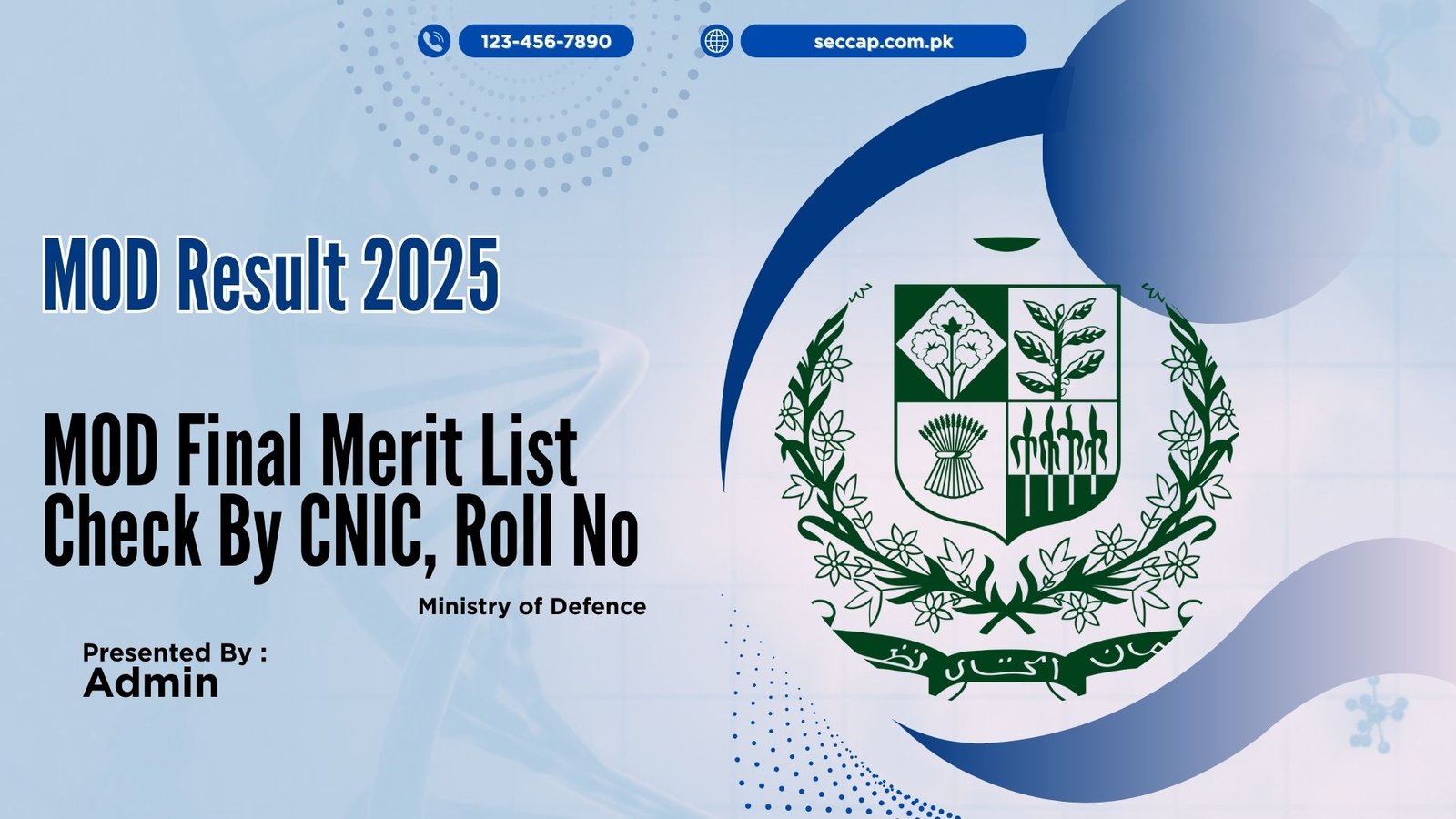 MOD Result 2025 Check Final Merit List By CNIC, Roll No