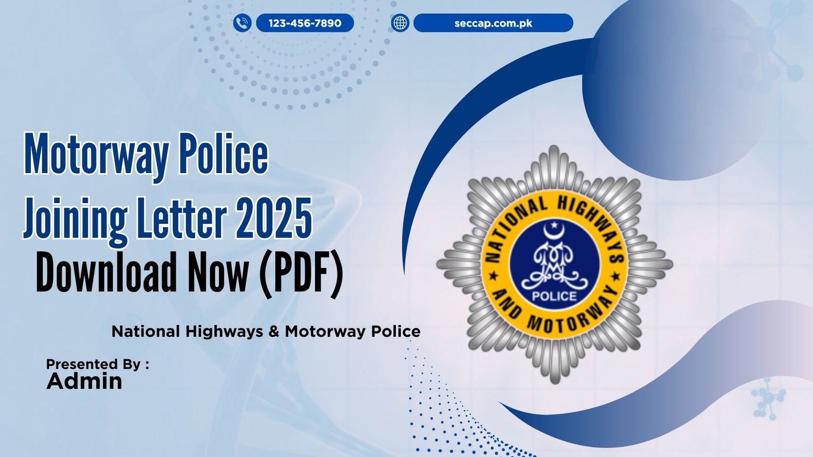 Motorway Police Joining Letter 2025 Download Now (PDF)