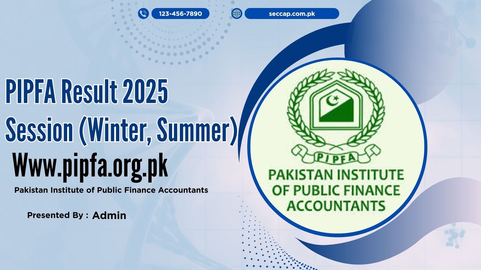 PIPFA Result 2025 Session (Winter, Summer) @Www.pipfa.org.pk