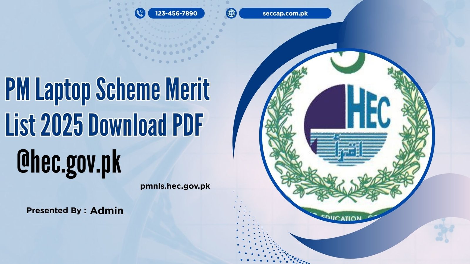 PM Laptop Scheme Merit List 2025 Download PDF @hec.gov.pk