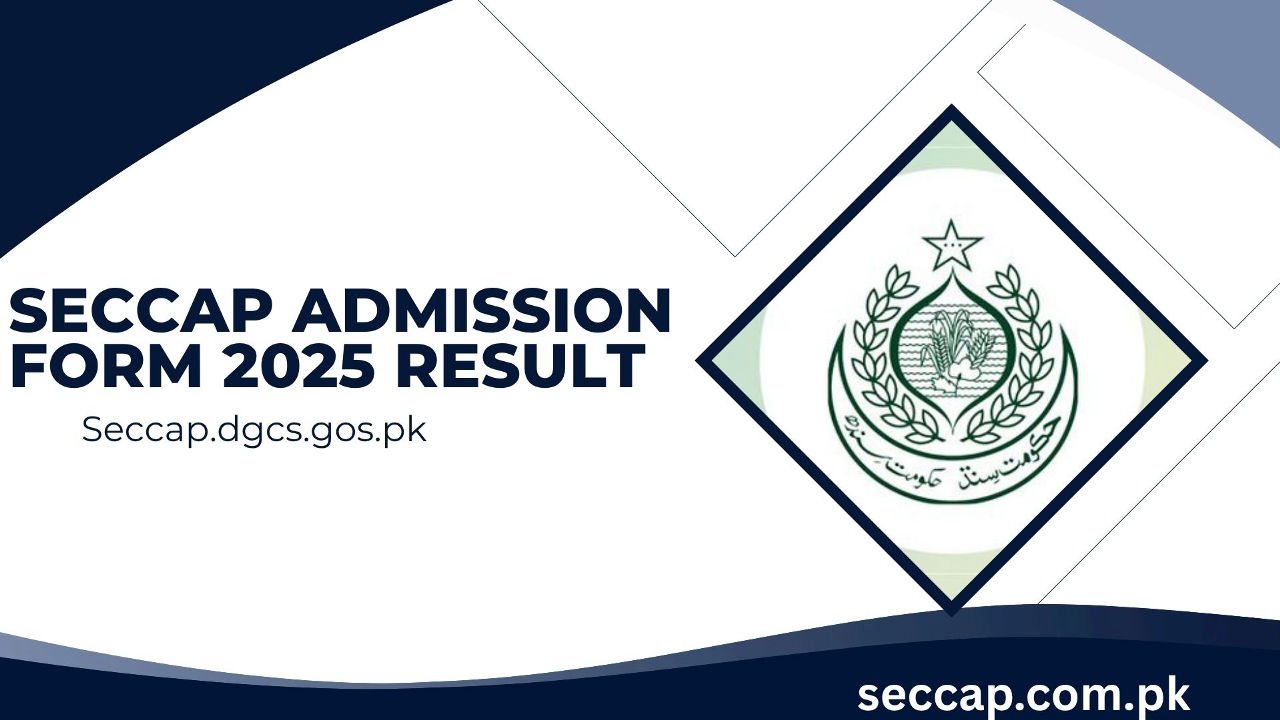 SECCAP Admission Form 2025 Apply Online @Www.seccap.dgcs.gos.pk