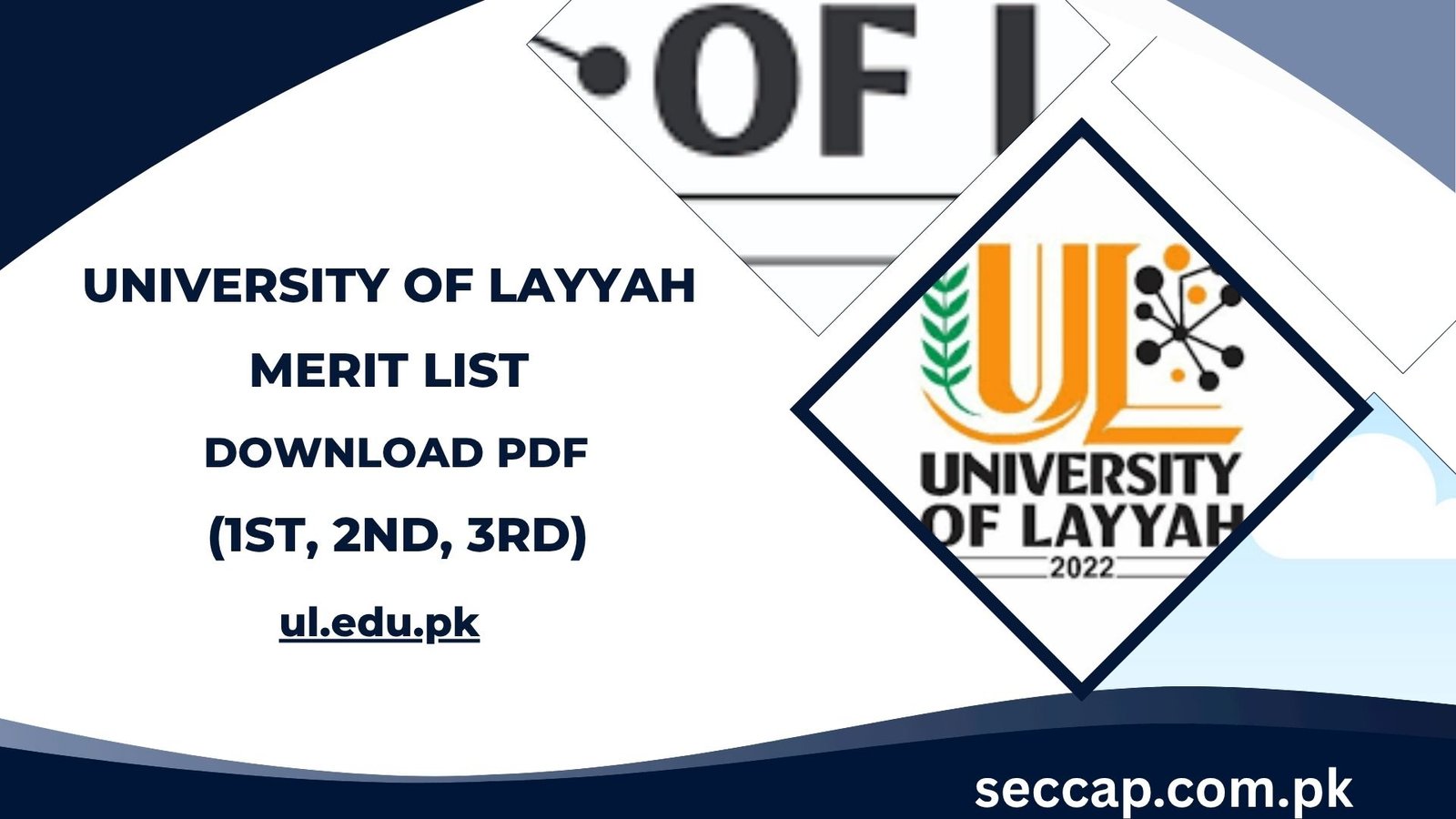 University of Layyah Merit List 2025 (1st, 2nd, 3rd) Download PDF @ul.edu.pk