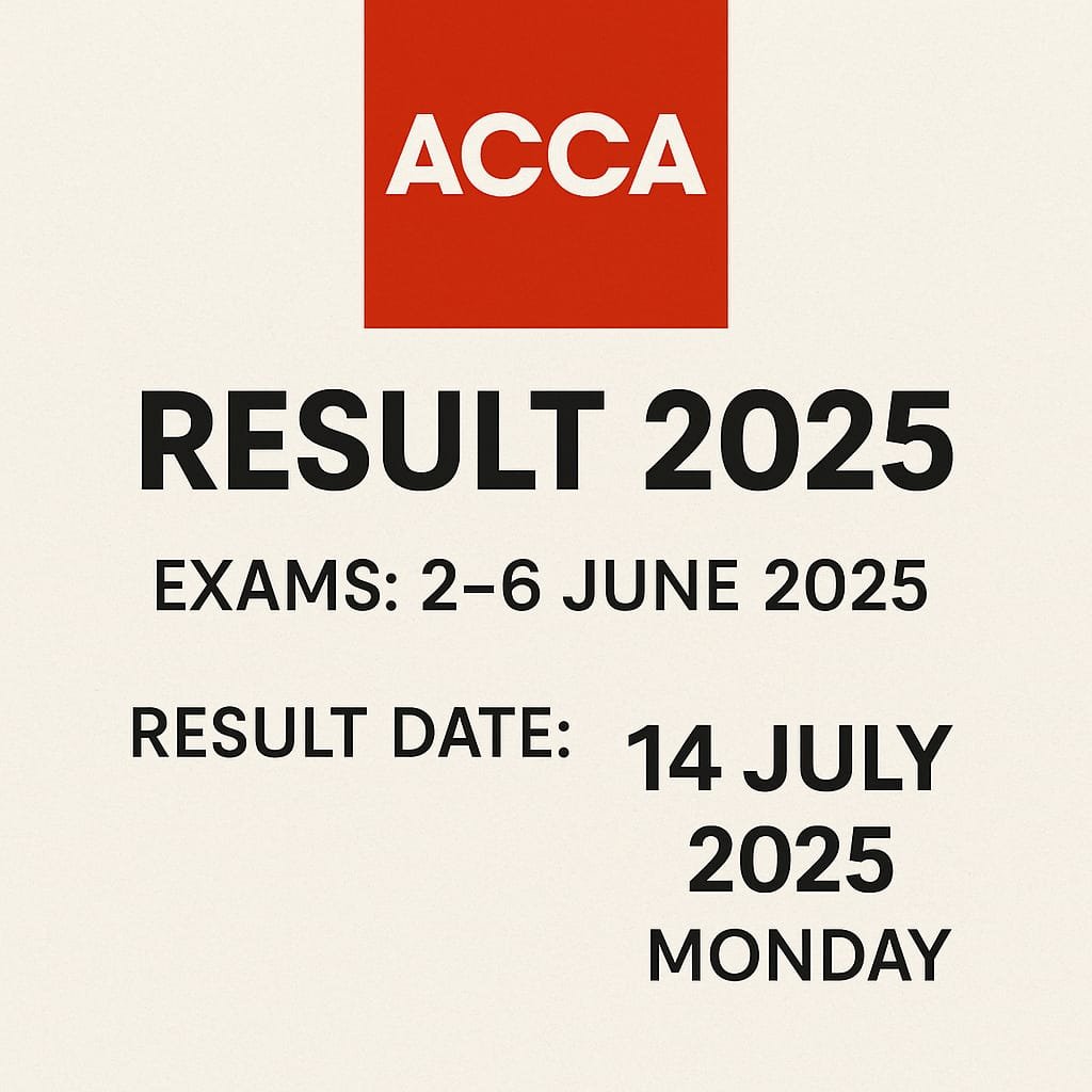 ACCA Result 2025 Pakistan Test Held on June 2nd to 6th