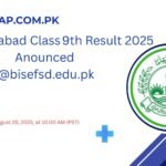 BISE Faisalabad Class 9th Result 2025 Anounced @bisefsd.edu.pk