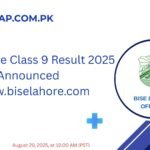 BISE Lahore Class 9 Result 2025 Announced