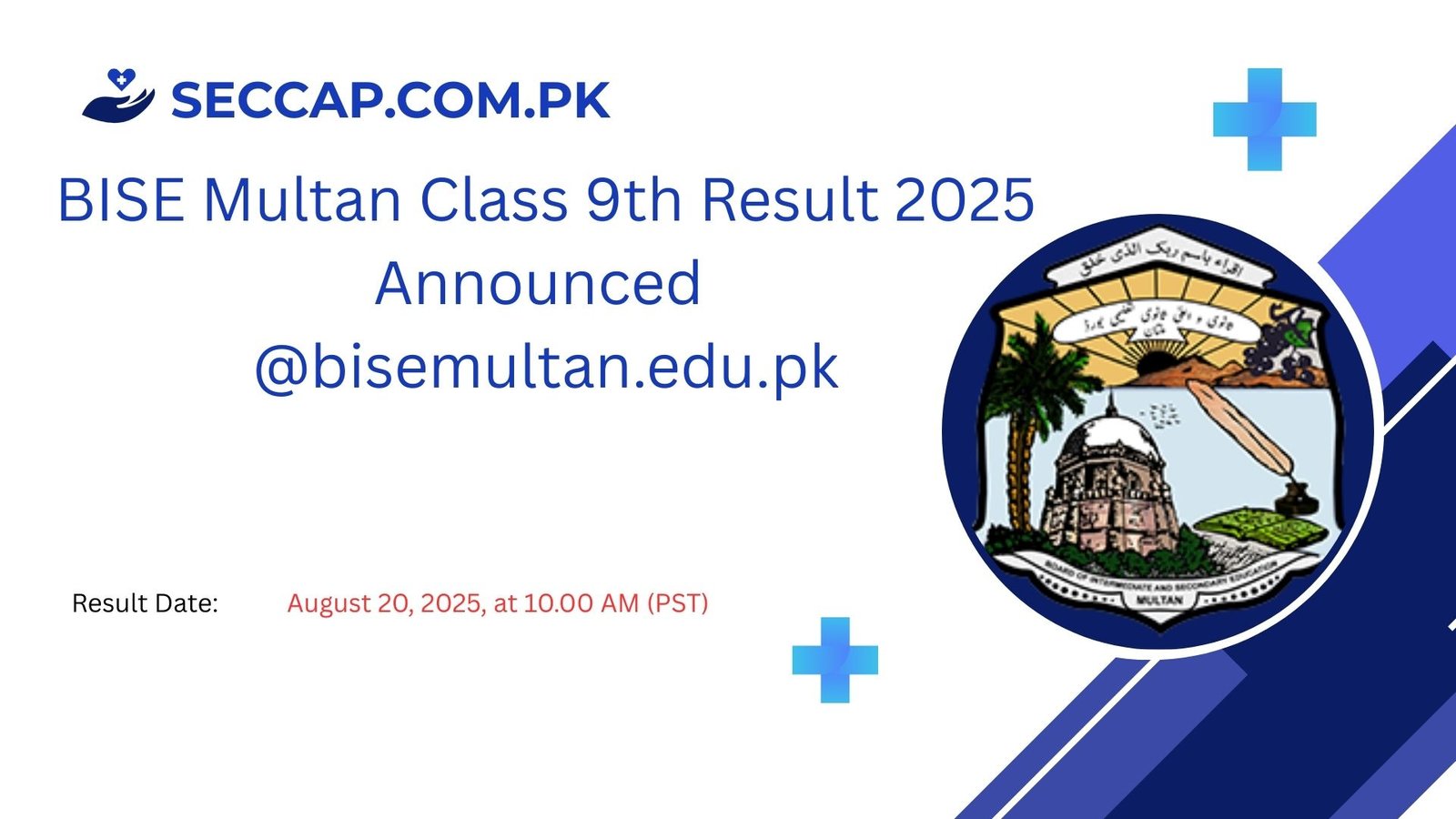 BISE Multan Class 9th Result 2025 Announced @bisemultan.edu.pk