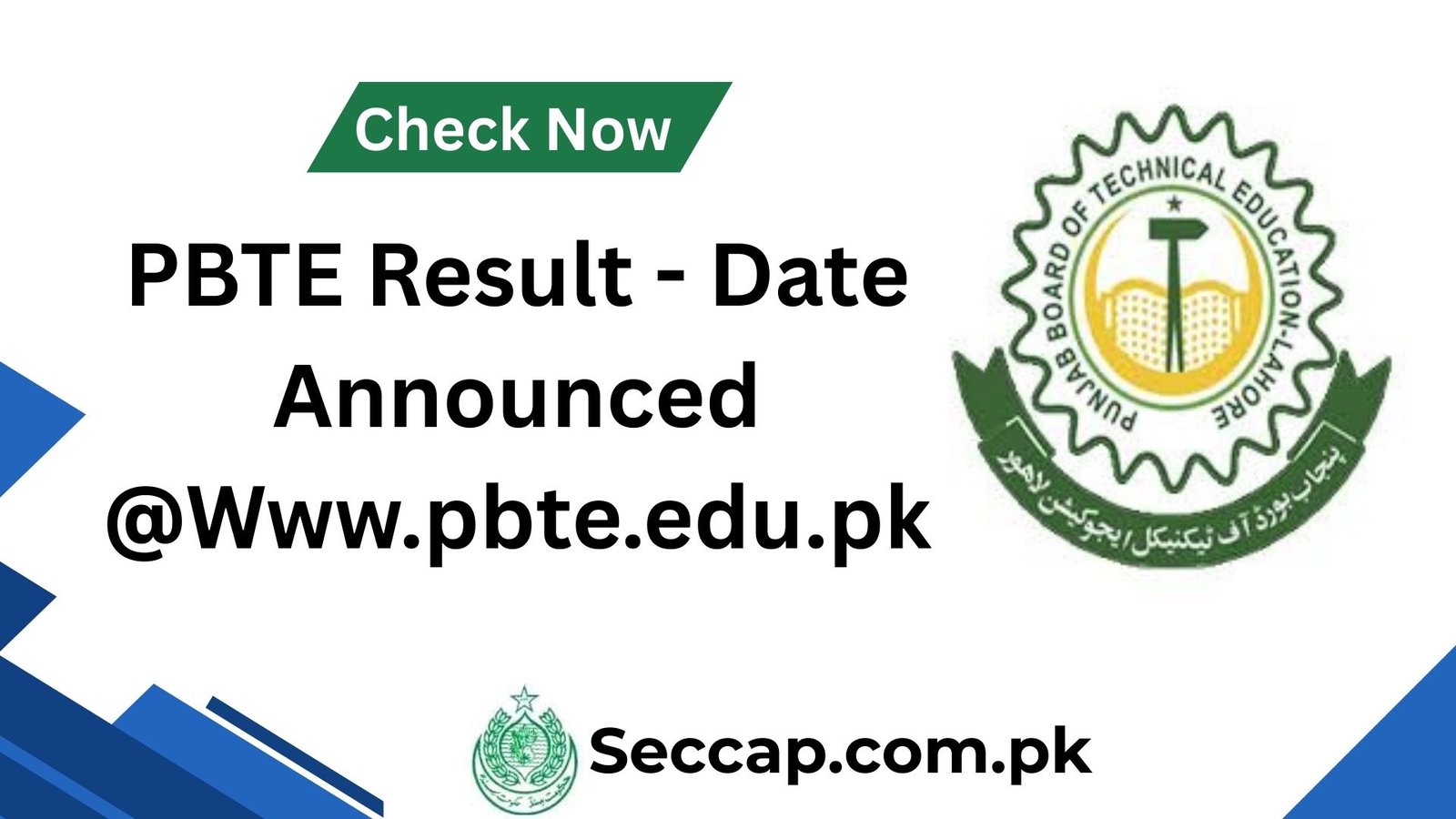 PBTE Result 2026 Date Announced @Www.pbte.edu.pk