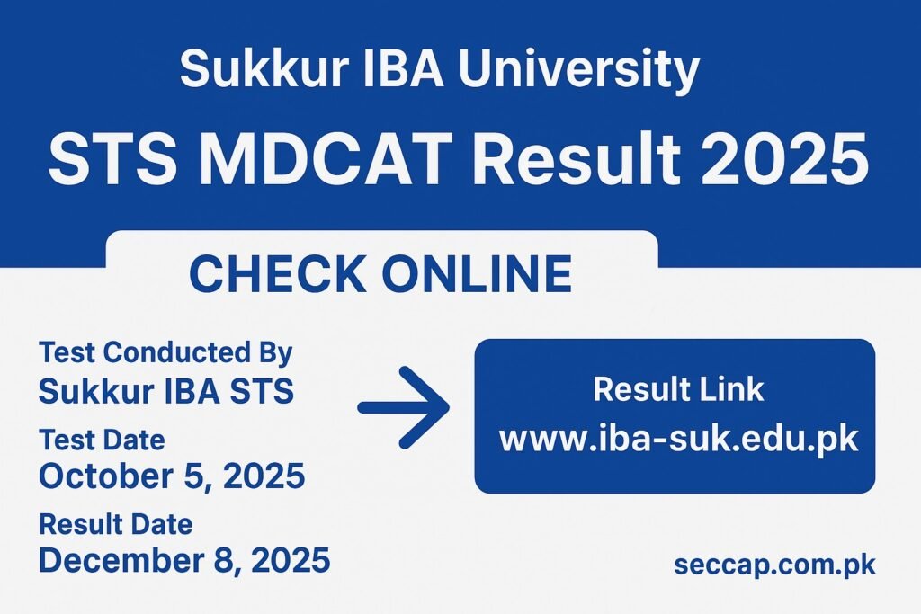 STS MDCAT Result 2025 Merit List Check @www.sts.net.pk