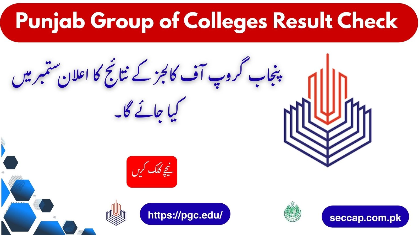 Punjab Group of Colleges Result 2026 Check @pgc.edu