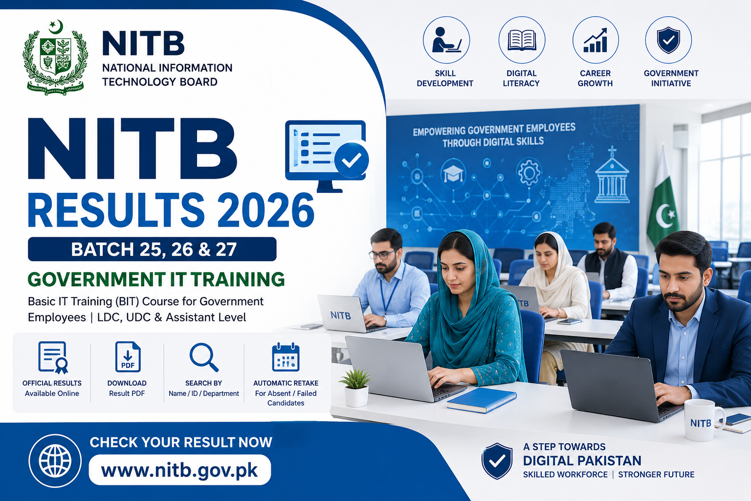 NITB Result 2026 Batch 25, 26, 27 – Check Online at nitb.gov.pk