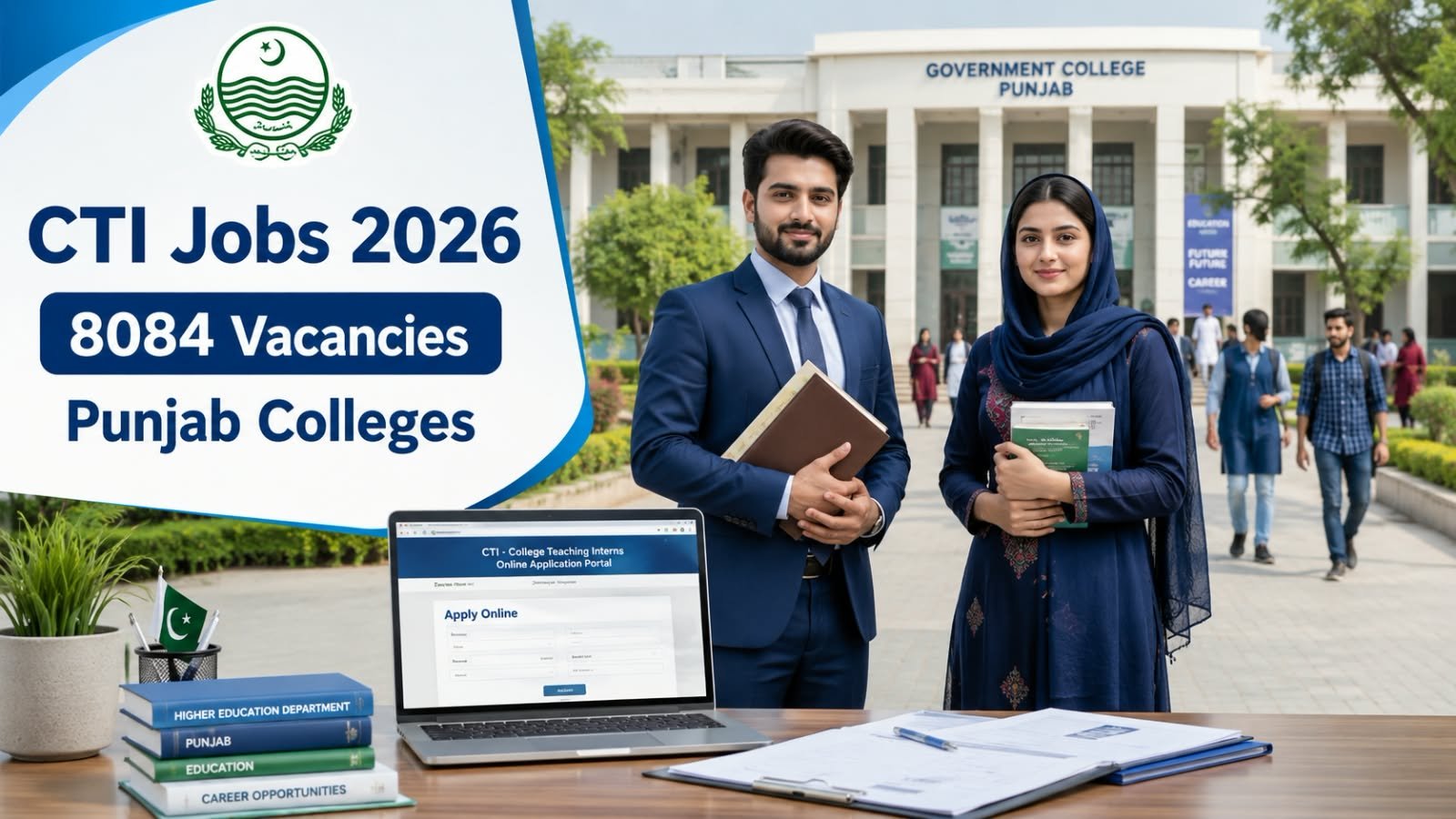 CTI Jobs 2026 Punjab Higher Education Department recruitment for College Teaching Interns.