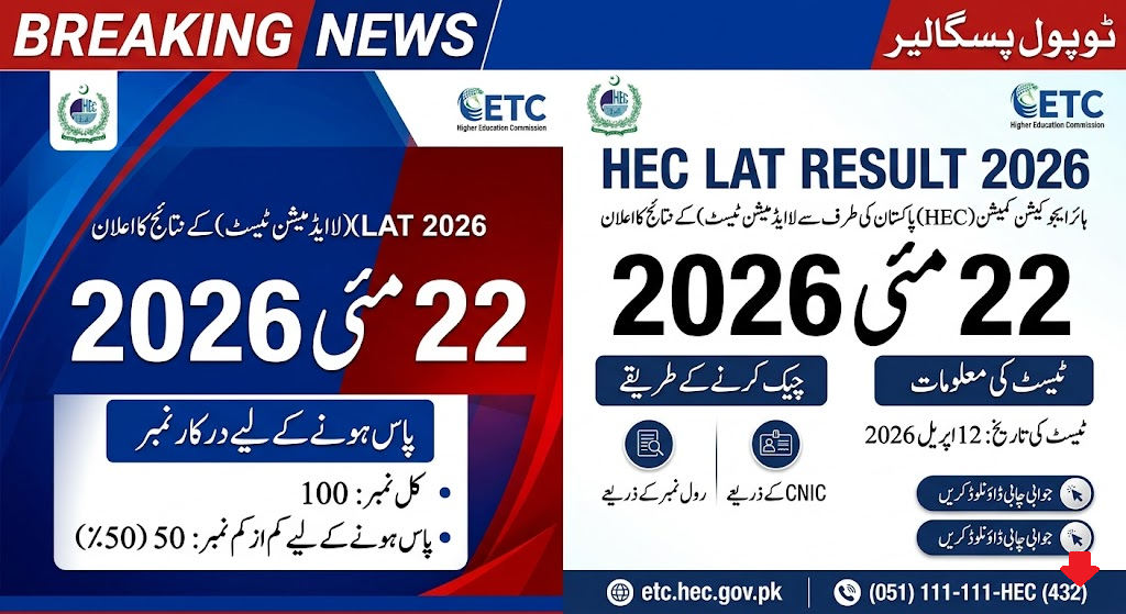 HEC LAT Result 2026 Held On 12 April - Check By Roll Number