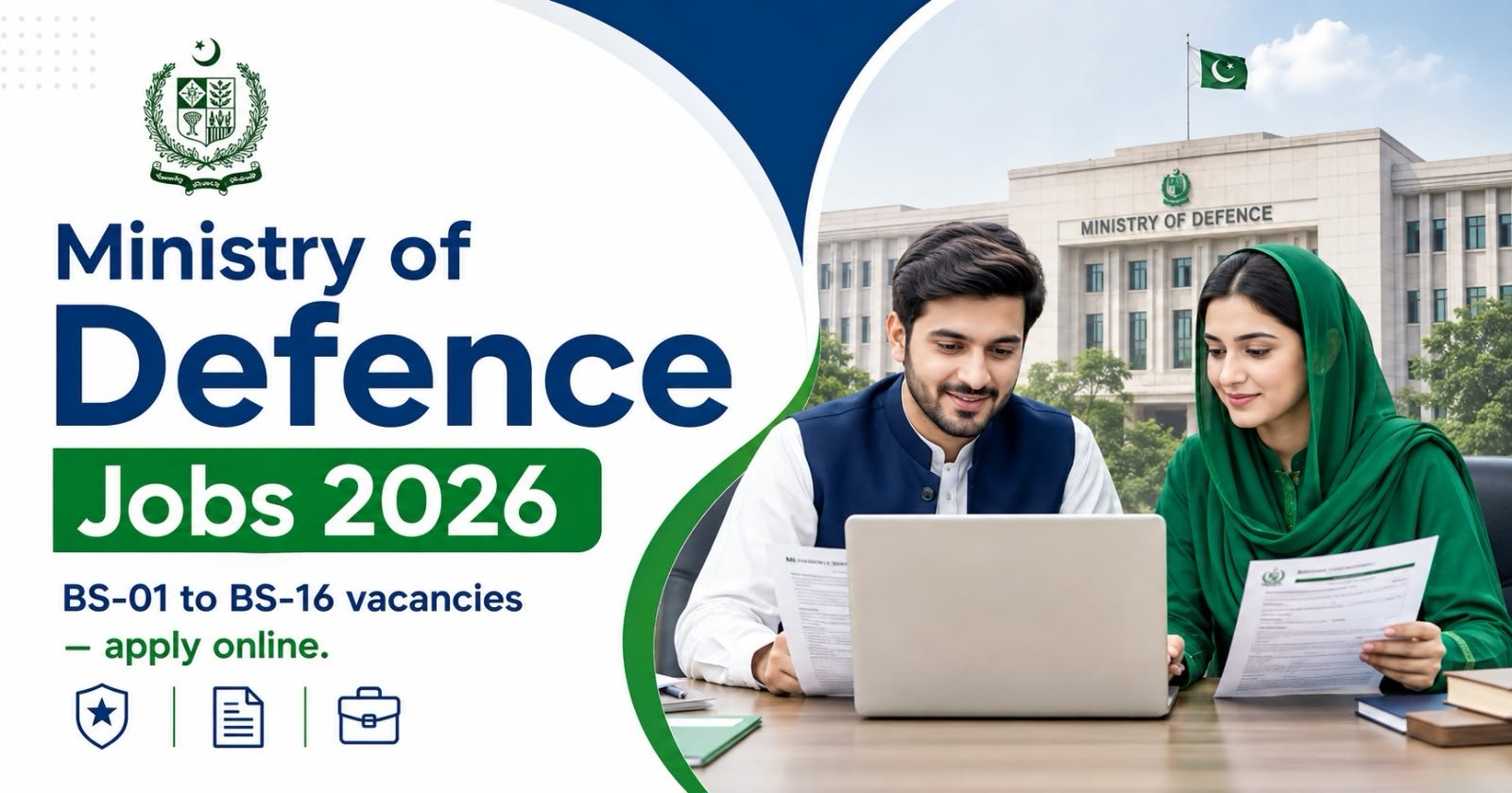 Ministry of Defence MOD Jobs 2026 Apply Online (BS-01 to BS-16) Vacancies